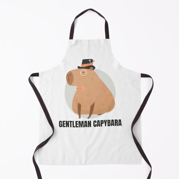 Artikelvorschau, Lustige süße Gentleman-Capybara-Illustration – ein entzückendes Capybara mit einem Gentlemen-Hut entworfen und verkauft von Yarafantasyart.