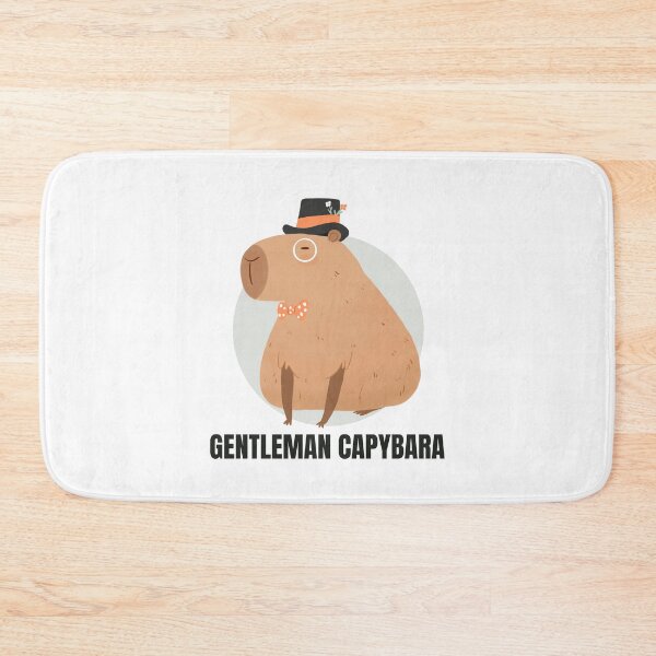 Item preview, Funny cute gentlemen capybara illustration - an adorable capybara with a gentlemen hat designed and sold by Yarafantasyart.