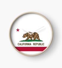 California Flag Clock