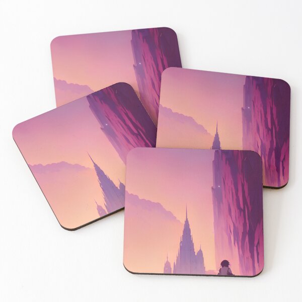 Item preview, Anime Girl Castle Lofi Scenario Landscape designed and sold by Trendy-Now.