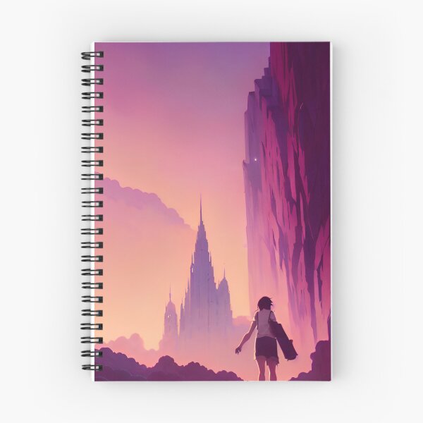 Item preview, Anime Girl Castle Lofi Scenario Landscape designed and sold by Trendy-Now.