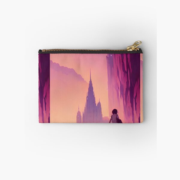 Item preview, Anime Girl Castle Lofi Scenario Landscape designed and sold by Trendy-Now.