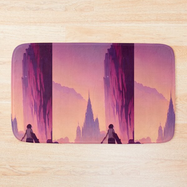 Item preview, Anime Girl Castle Lofi Scenario Landscape designed and sold by Trendy-Now.