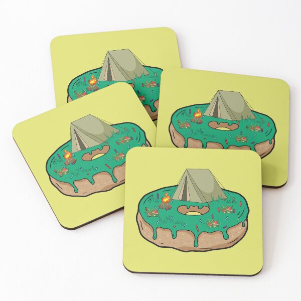 Item preview, Funny camping tent with fire on donut designed and sold by Donutlovers.