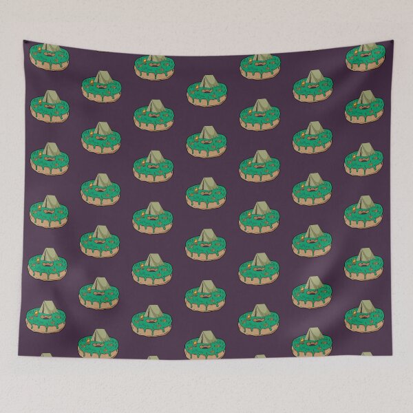 Item preview, Funny camping tent with fire on donut designed and sold by Donutlovers.