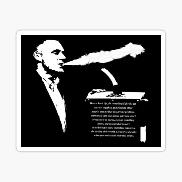 Jordan B Peterson - Motivational Vape Hit Sticker