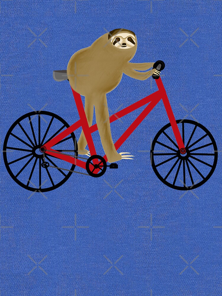 sloth riding a bike