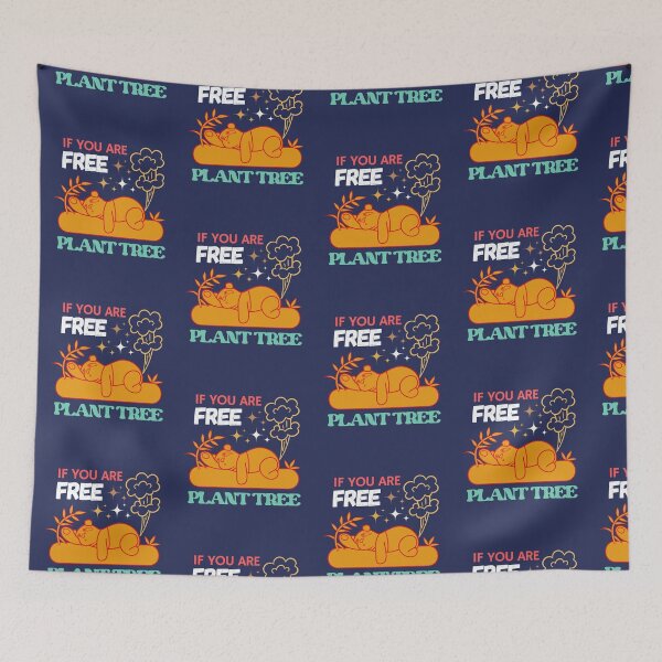 Item preview, If you are free plant tree funny sleeping panda, Save the earth, Make earth green, save the planet, save water, save soil designed and sold by dsignstore911.