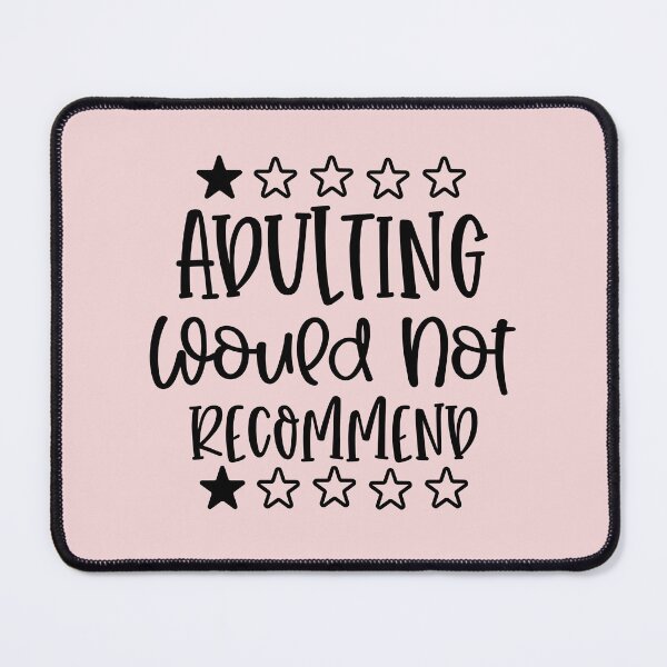 Item preview, Adulting would not recommend with stars designed and sold by Cordiality.