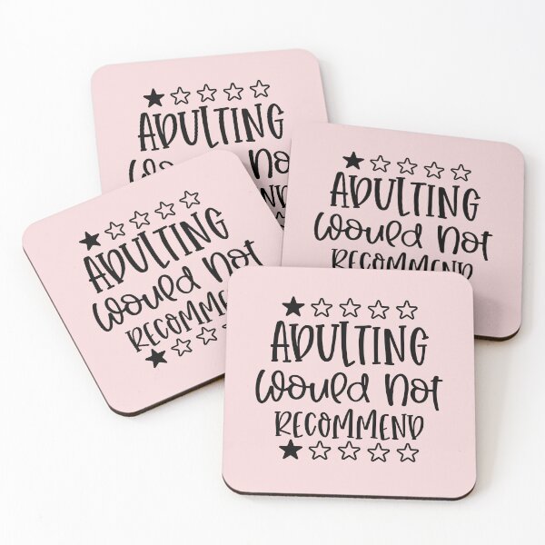 Item preview, Adulting would not recommend with stars designed and sold by Cordiality.