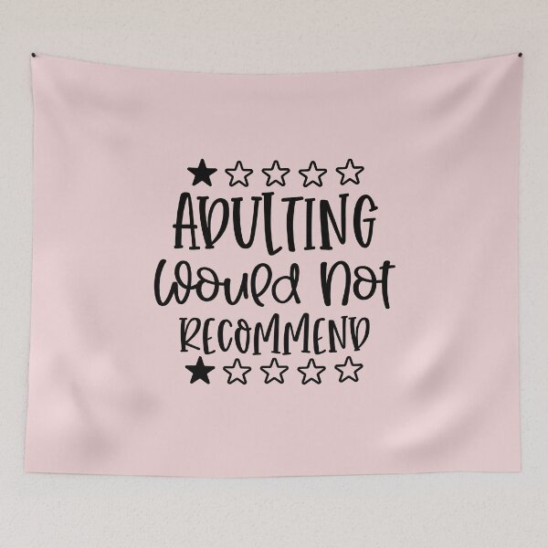 Item preview, Adulting would not recommend with stars designed and sold by Cordiality.