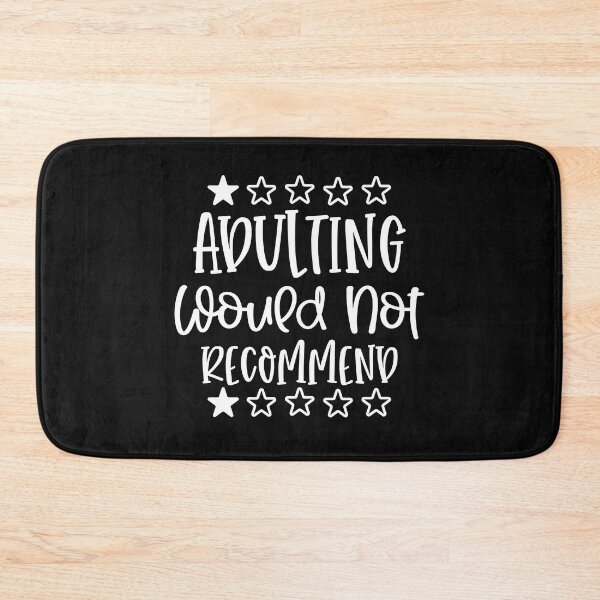 Item preview, Adulting would not recommend with five stars designed and sold by Cordiality.