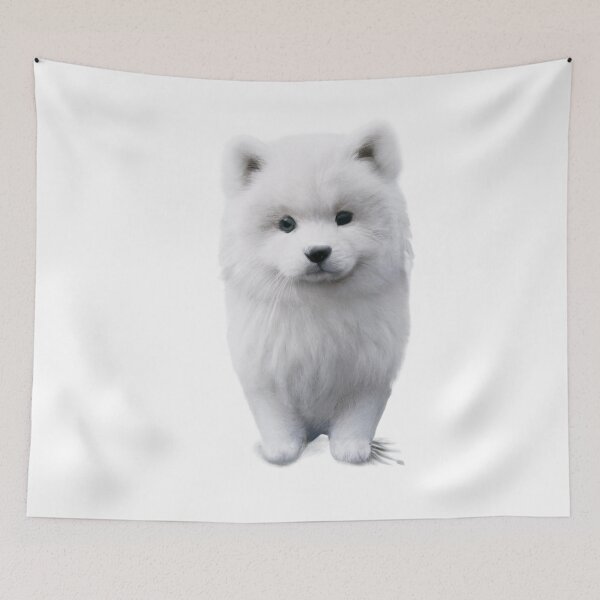 Item preview, Cute Samoyed Drawing designed and sold by WeHeartAnimals.