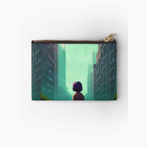 Item preview, Cool Anime Girl in Streets Lofi Scenario Landscape designed and sold by Trendy-Now.