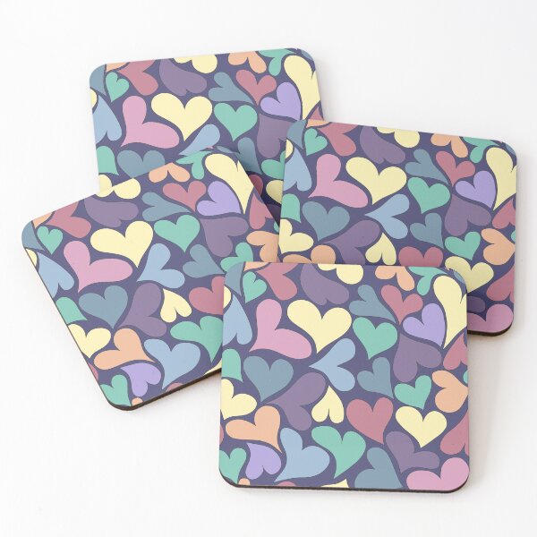 Item preview, Cute Valentine's Colorful Pastel Hearts designed and sold by WeArePear.