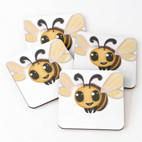 Item preview, Cute Bee Drawing designed and sold by WeHeartAnimals.