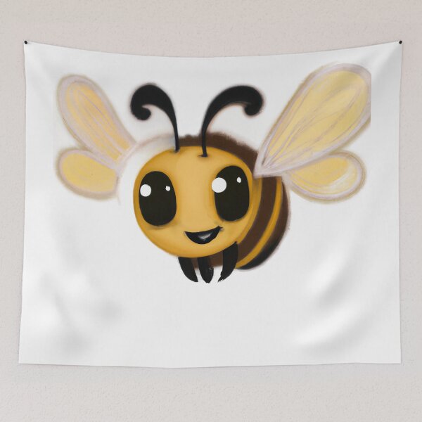 Item preview, Cute Bee Drawing designed and sold by WeHeartAnimals.