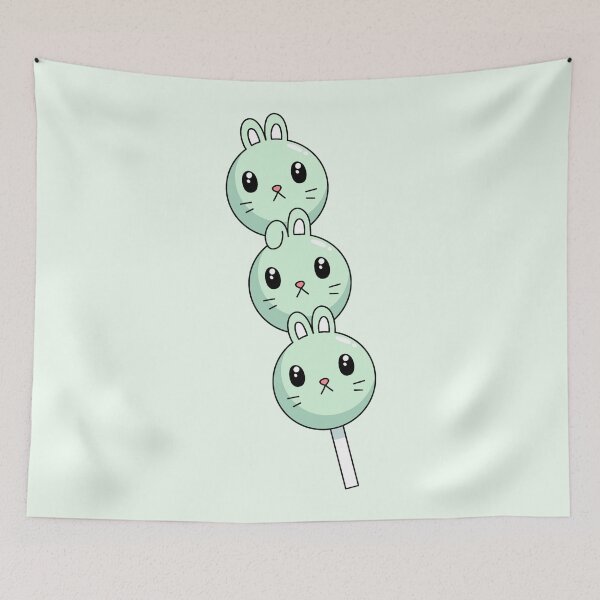Item preview, bunny skewer-green designed and sold by gummieturtle.