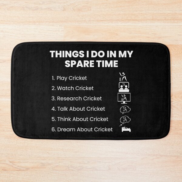 Item preview, Things I Do In My Spare Time Cricket designed and sold by designerpriti.