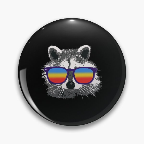 Item preview, RACCOON With Sunglasses Retro designed and sold by Ibu83.