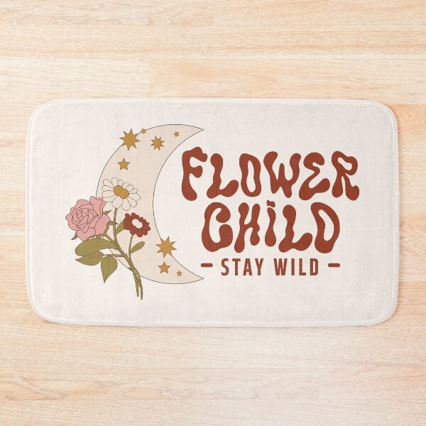 Item preview, Cute Crescent and Flower Child Typography  designed and sold by bolimj.