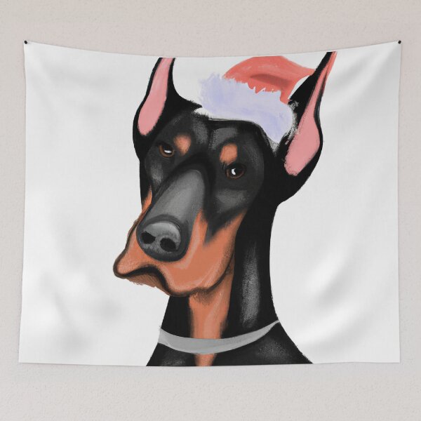 Item preview, Cute Dobermann Drawing designed and sold by WeHeartAnimals.