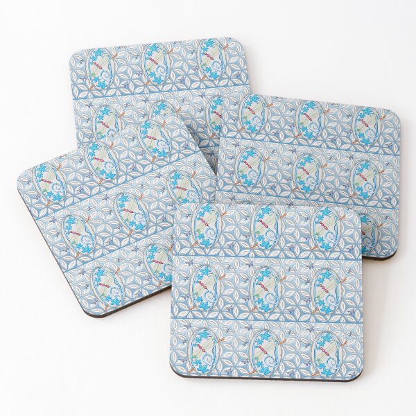 Item preview, Beautiful Dragonfly, butterflies, and lattice floral background designed and sold by Delights.