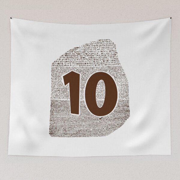 Item preview, Rosetta Stone Number Ten Brown Shape designed and sold by emhoteb.