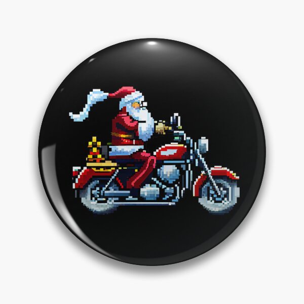 Item preview, Santa with motocycle. designed and sold by Pixelarium.