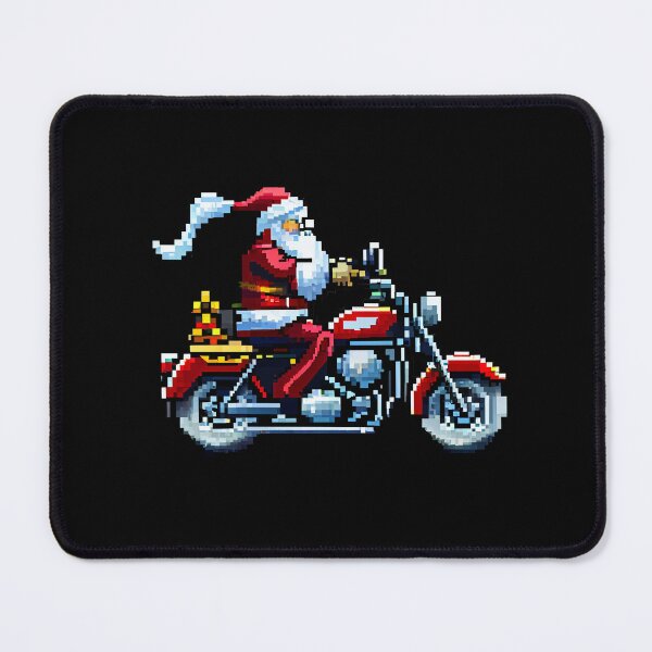 Item preview, Santa with motocycle. designed and sold by Pixelarium.