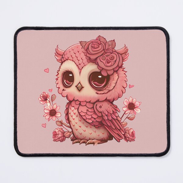 Item preview, Cute Pink Valentine Owl with Roses, Bride Owl, Tiny Owl , gift for owl lover, I’ll Owl ways love you, owl Valentine, coffee valentine designed and sold by Mumzy2many.