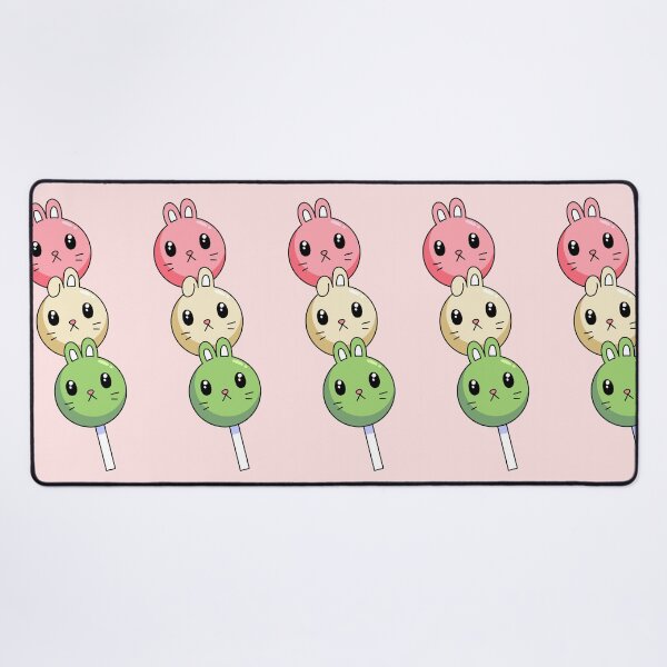 Item preview, bunny skewer-pink, white, green designed and sold by gummieturtle.
