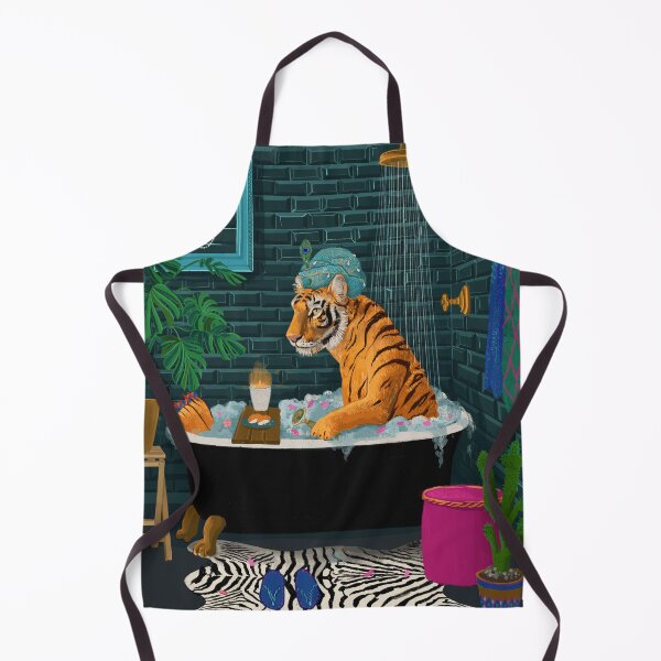 Item preview, Tigress in the bathroom designed and sold by Ekaterina Khozatskaya.