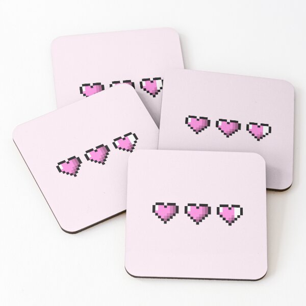 Item preview, Pixel 3 lives (Pink) designed and sold by pixel-chick.