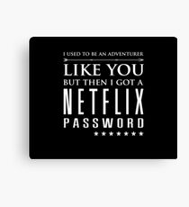 Netflix Password Canvas Print