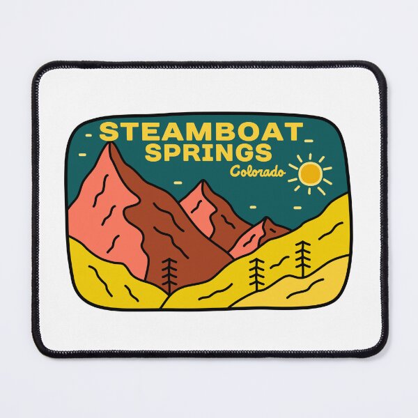 Item preview, STEAMBOAT SPRINGS COLORADO Mountain Skiing Ski Snowboard Snowboarding designed and sold by DESTINATIONS DECAL.