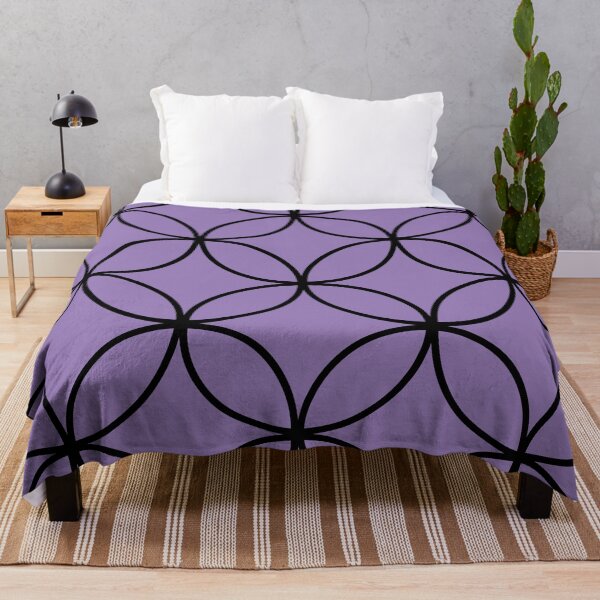 Item preview, Sacred Geometry Pattern in Lavender Purple designed and sold by GemsAnatomy.