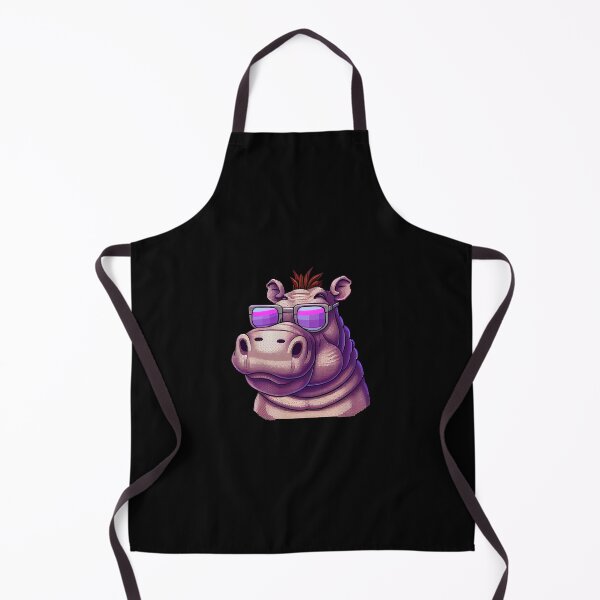 Item preview, Hippo with sunglasses. designed and sold by Pixelarium.