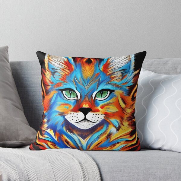 Item preview, AI Generated Art, Fire Lynx Colourful Ink Drawing designed and sold by ACC .