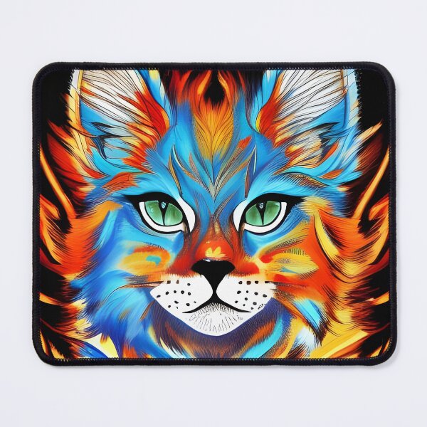 Item preview, AI Generated Art, Fire Lynx Colourful Ink Drawing designed and sold by ACC .