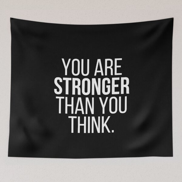 Item preview, You are stronger than you think | Motivational quotes sayings designed and sold by Shambusiness.