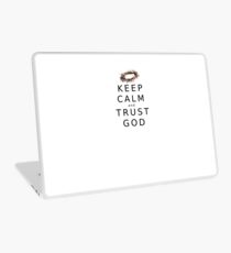 KEEP CALM & TRUST GOD Laptop Skin