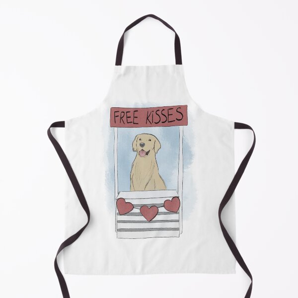 Item preview, Free Kisses Kissing Booth - Golden Retriever designed and sold by Rae & Nova.