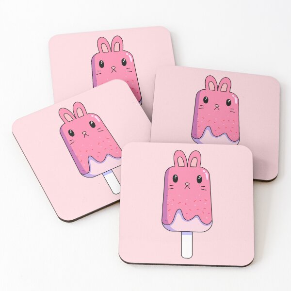 Item preview, bunny popsicle-pink designed and sold by gummieturtle.