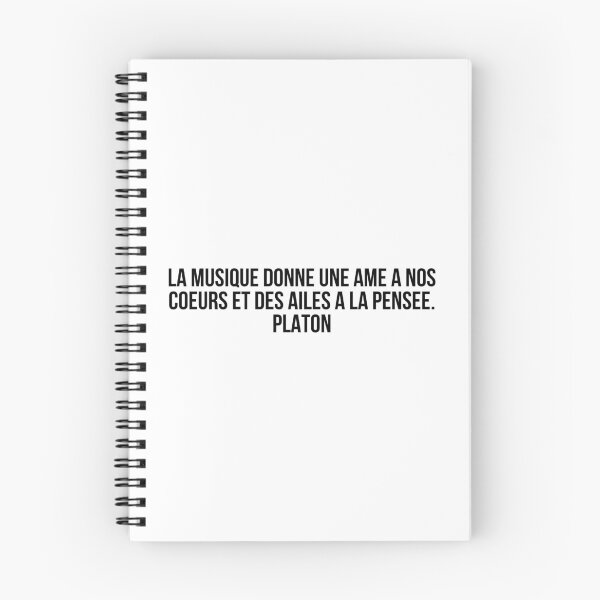 Item preview, La musique donne une âme à nos coeurs et des ailes à la pensée. Platon designed and sold by LiteraryQuotes.