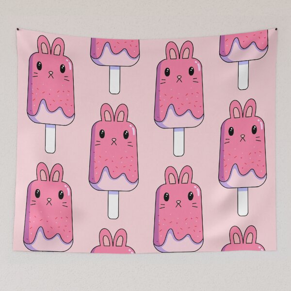 Item preview, bunny popsicle-pink designed and sold by gummieturtle.