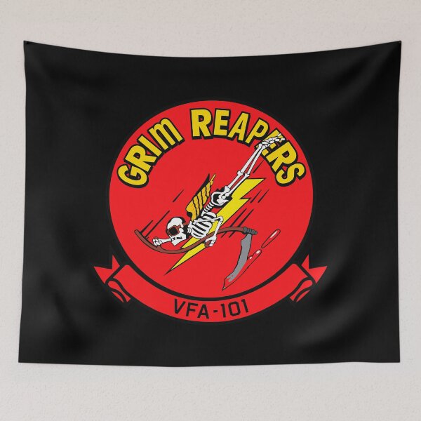 Item preview, Escuadrón de cazas de ataque USN VFA-101 - Grim Reapers - Estilo limpio designed and sold by pzd501.