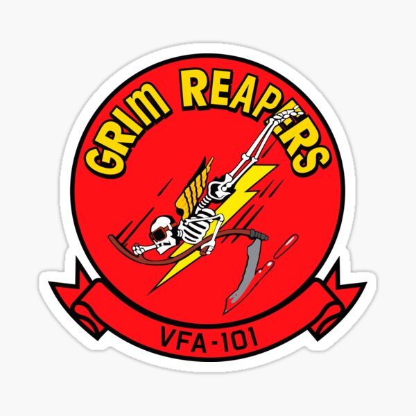 Item preview, USN VFA-101 Strike Fighter Squadron - Grim Reapers - Clean Style designed and sold by pzd501.
