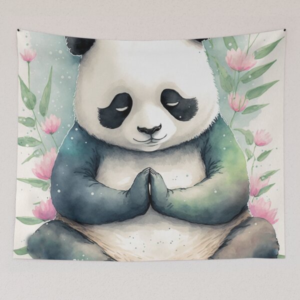 Item preview, Yoga Panda 01 designed and sold by printiesart.