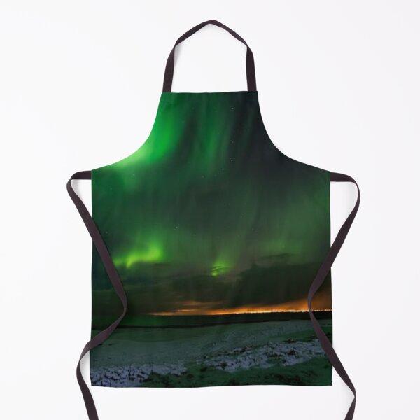 Item preview, northern lights - auroras over the beautiful lake   designed and sold by Durgaa D.